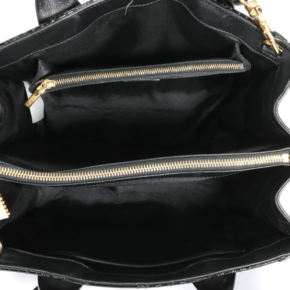 Versace Black Patent Leather Vanitas Icon Micro Tote - Picture 8 of 9